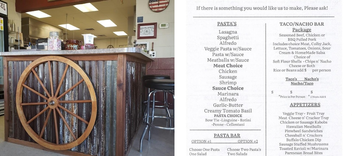 Wagon Wheel Express llc Menu