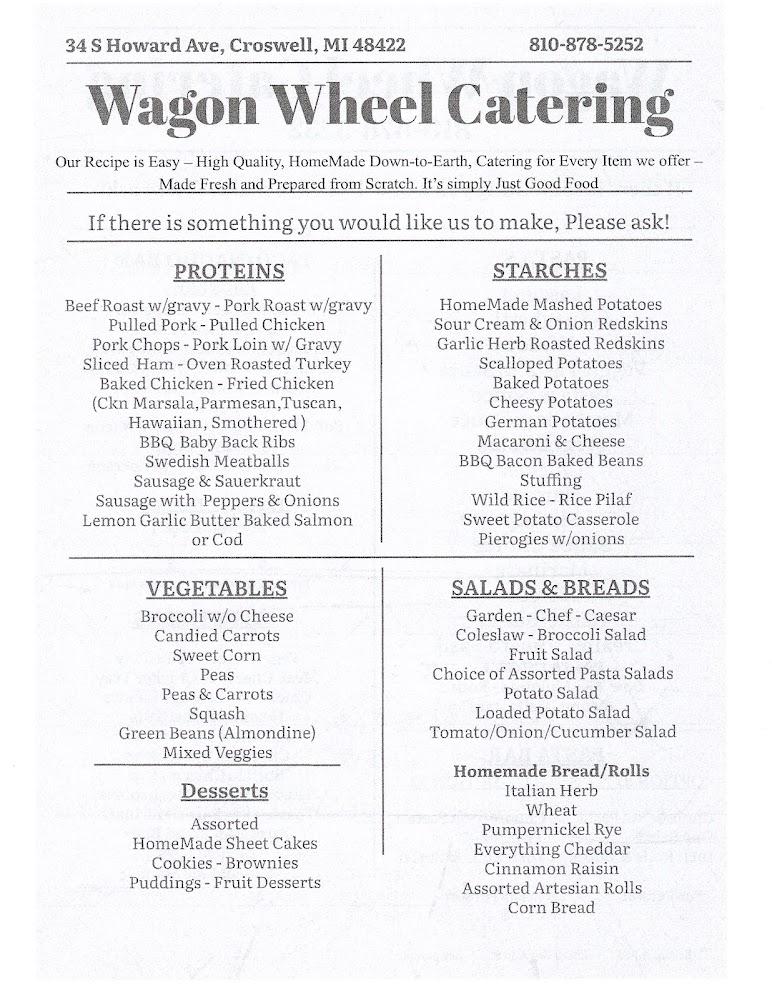 Wagon Wheel Express llc Menu image 2